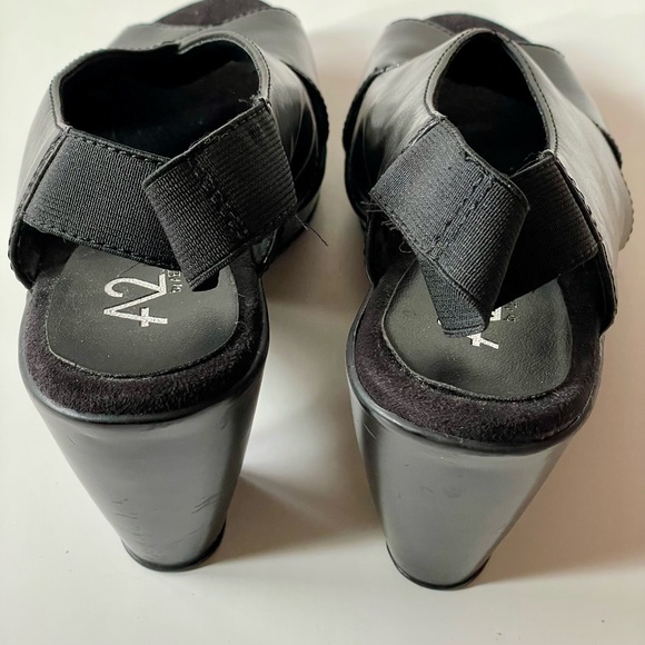 A2 by AEROSOLES Women’s High Heel Open Toe Black Shoes Size 8 - Picture 2 of 15